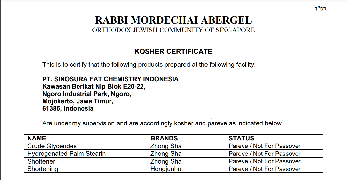 Certification